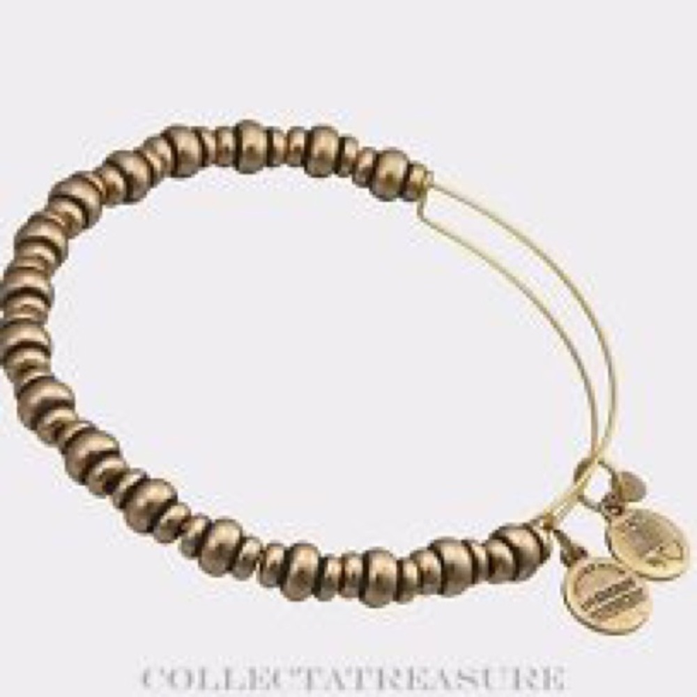 COPY - Alex and Ani gold beaded bangle